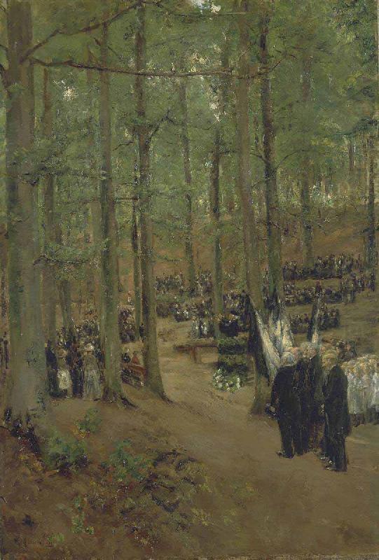 Max Liebermann Memorial Service for Emperor Frederick at Kosen oil painting picture